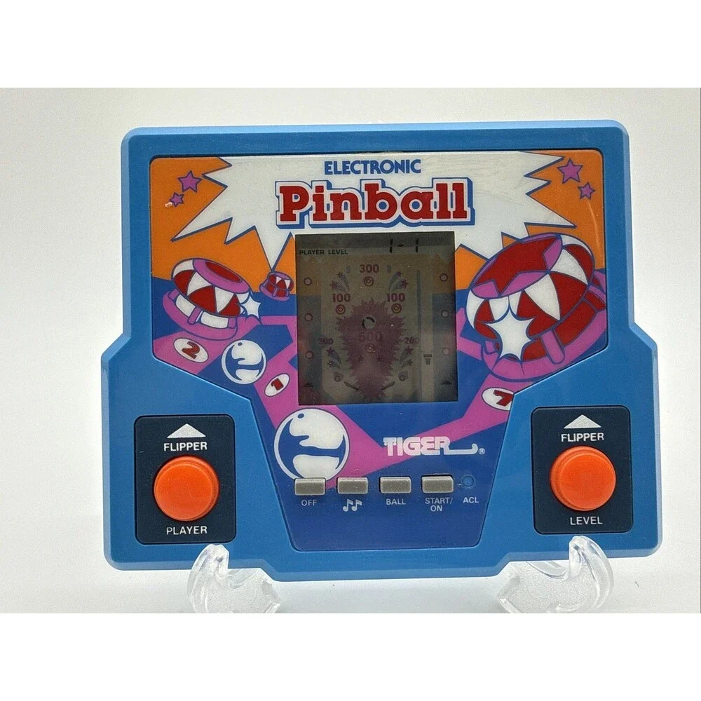 Vintage 1987 Tiger Handheld Pinball Game WORKS